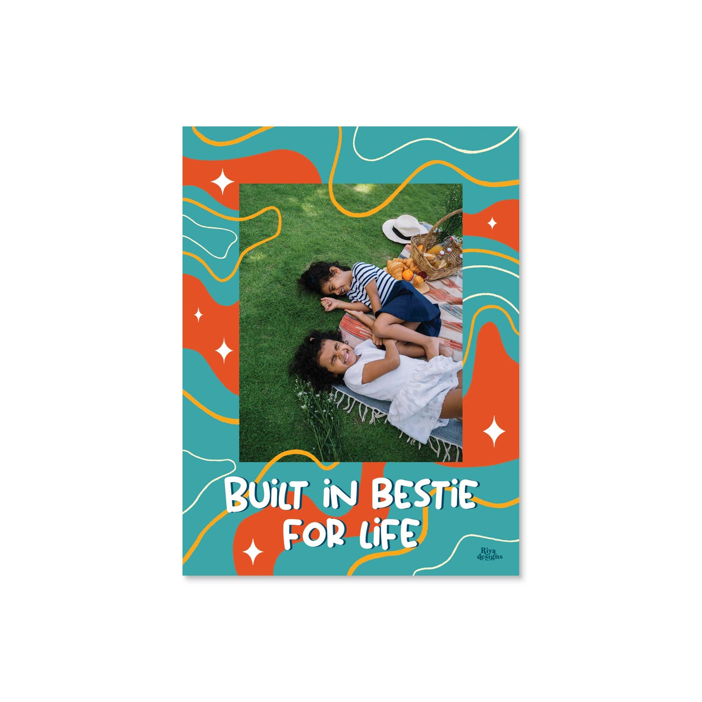 Built In Bestie For Life Custom Photo Magnet