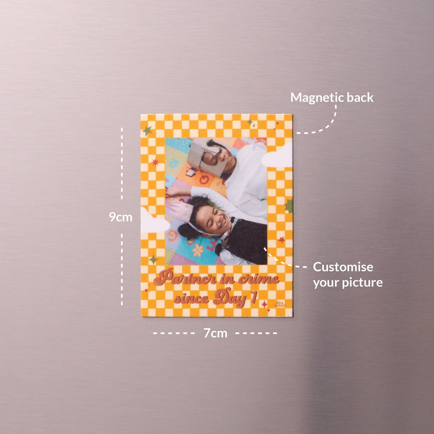 Partner In Crime Custom Photo Magnet