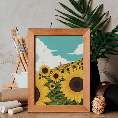 Sunflower Field Art Print