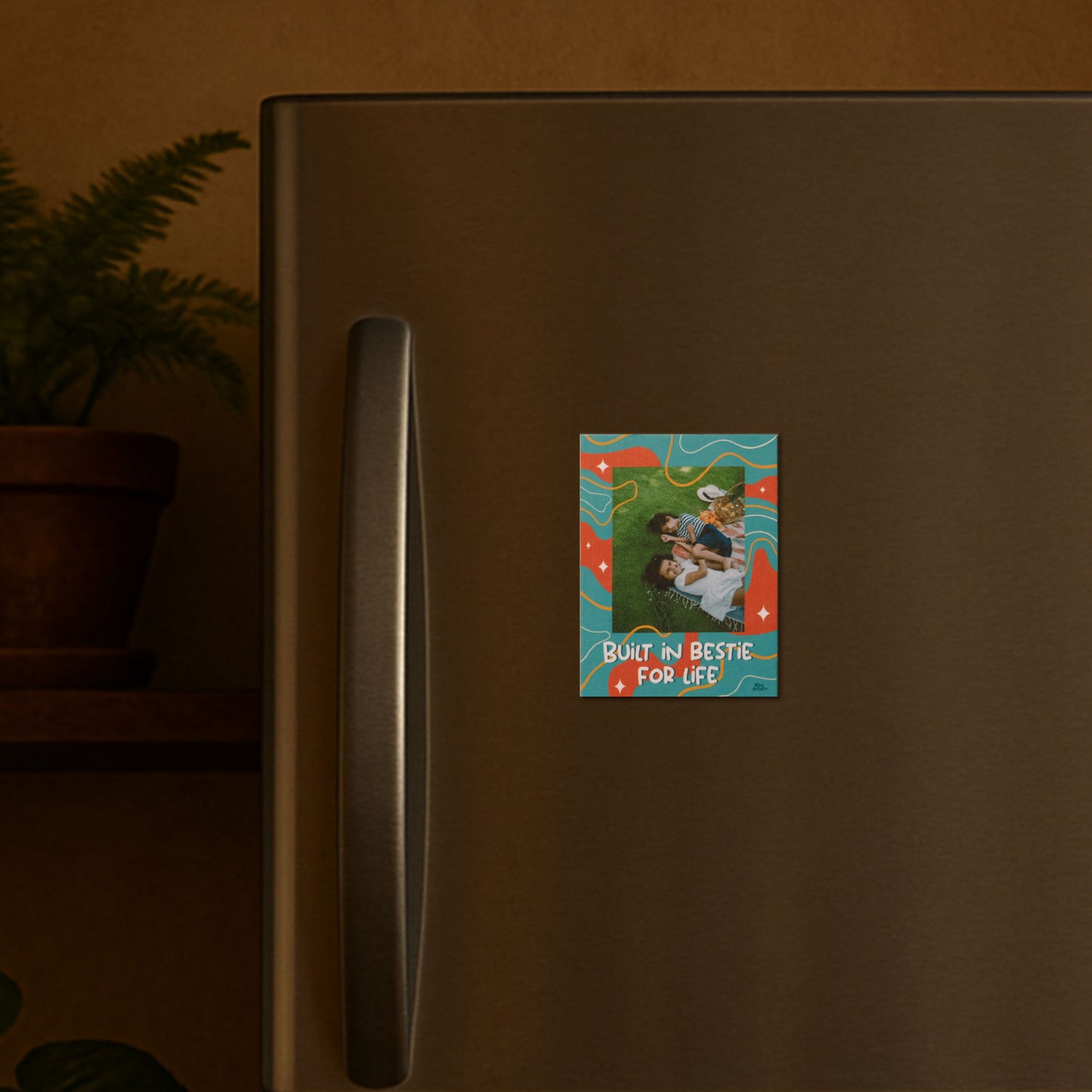 Built In Bestie For Life Custom Photo Magnet