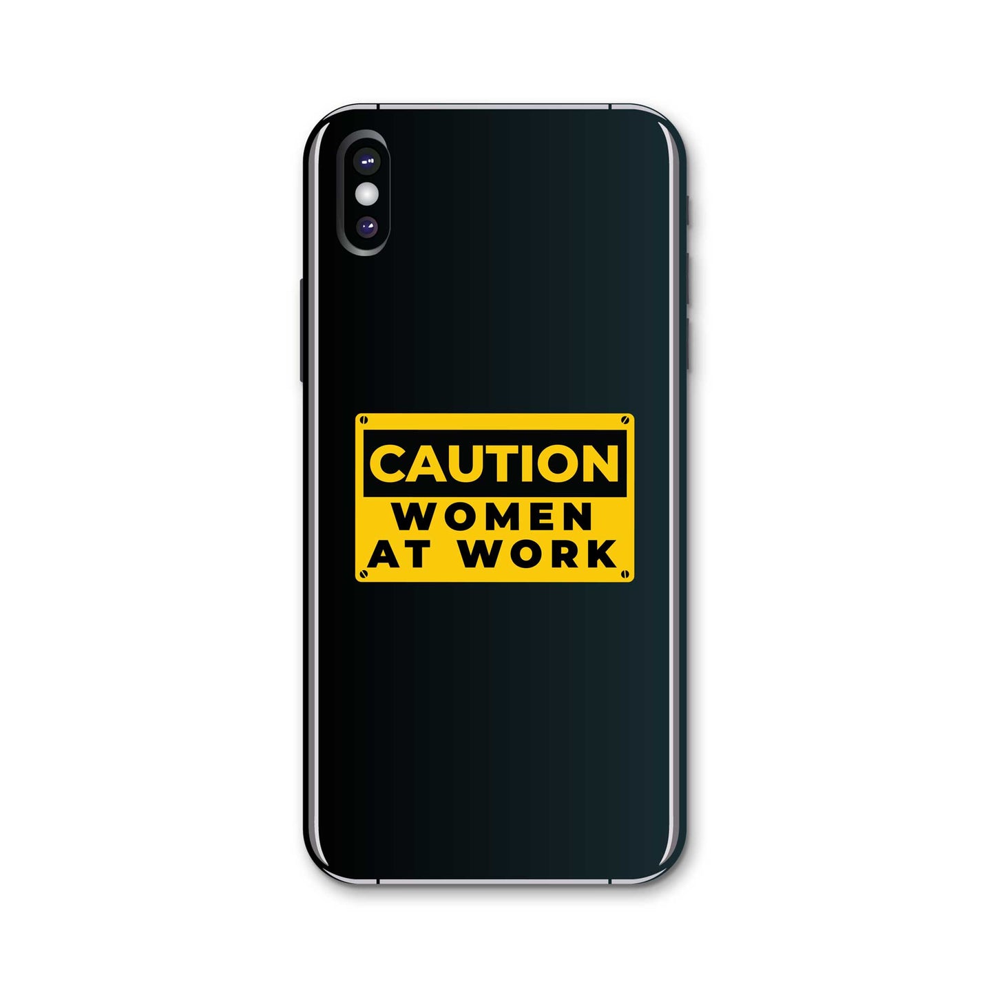 Caution - Women At Work Sticker