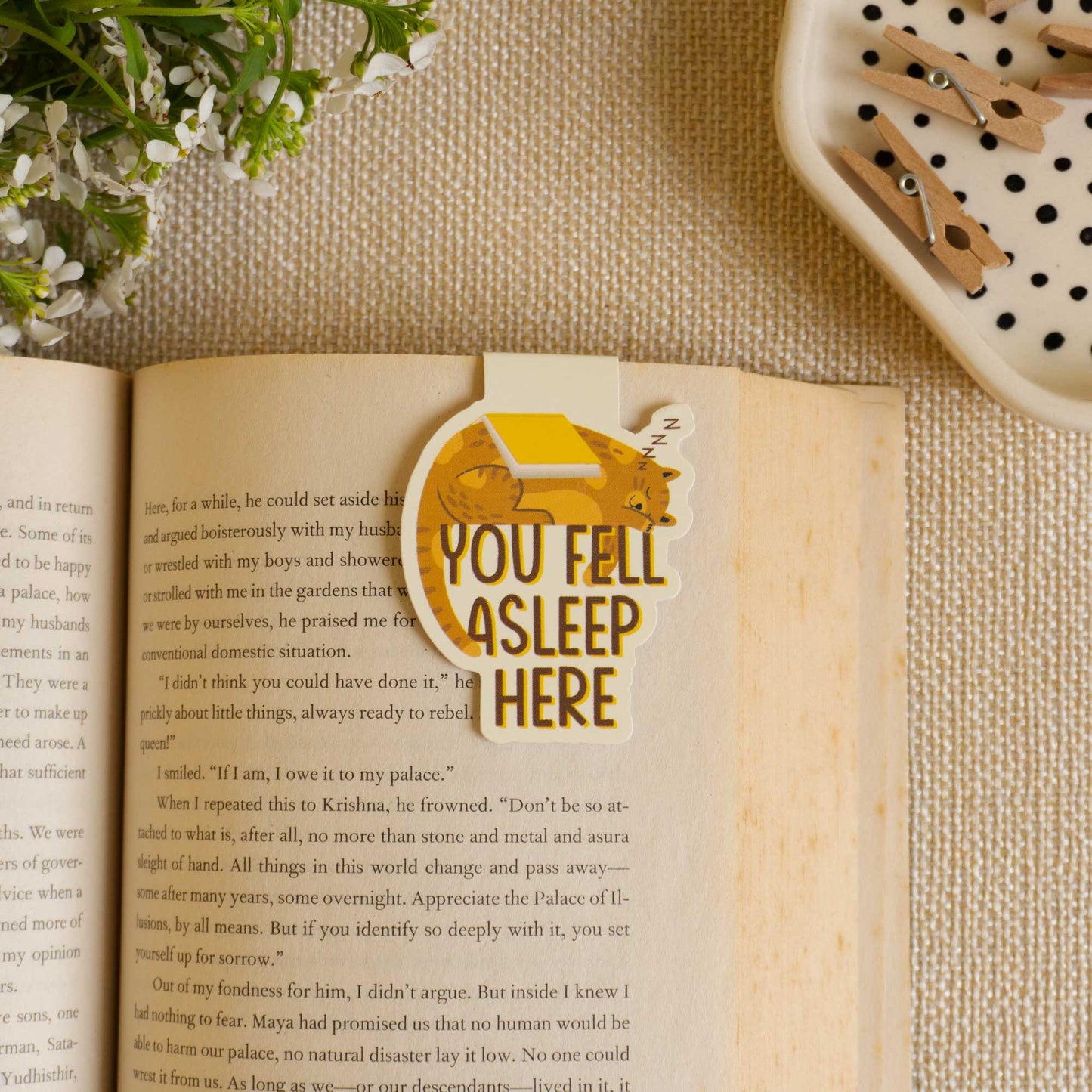 You Fell Asleep Here Magnetic Bookmark