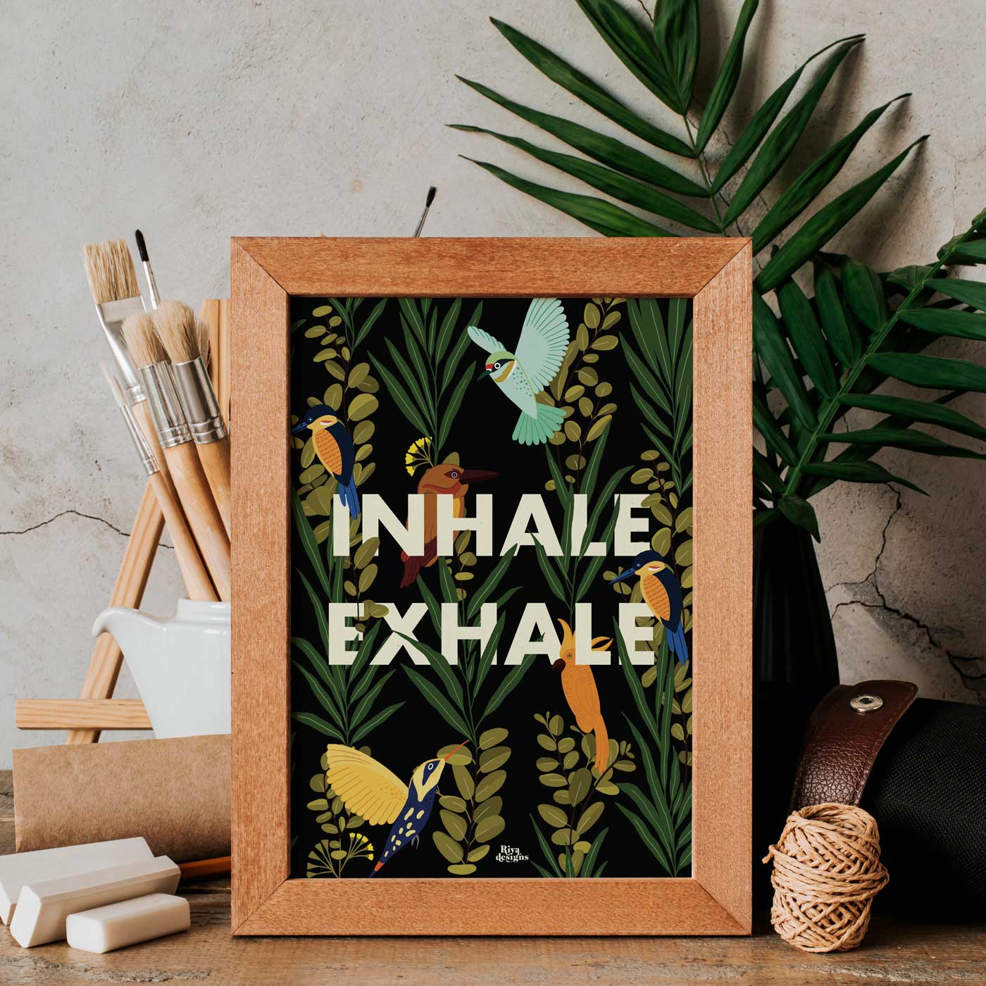 Inhale Exhale Art Print