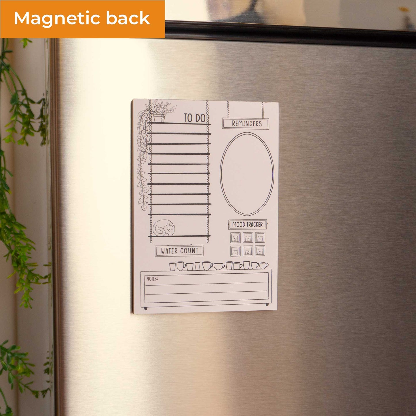 Purrfectly Organized Magnetic Daily Planner