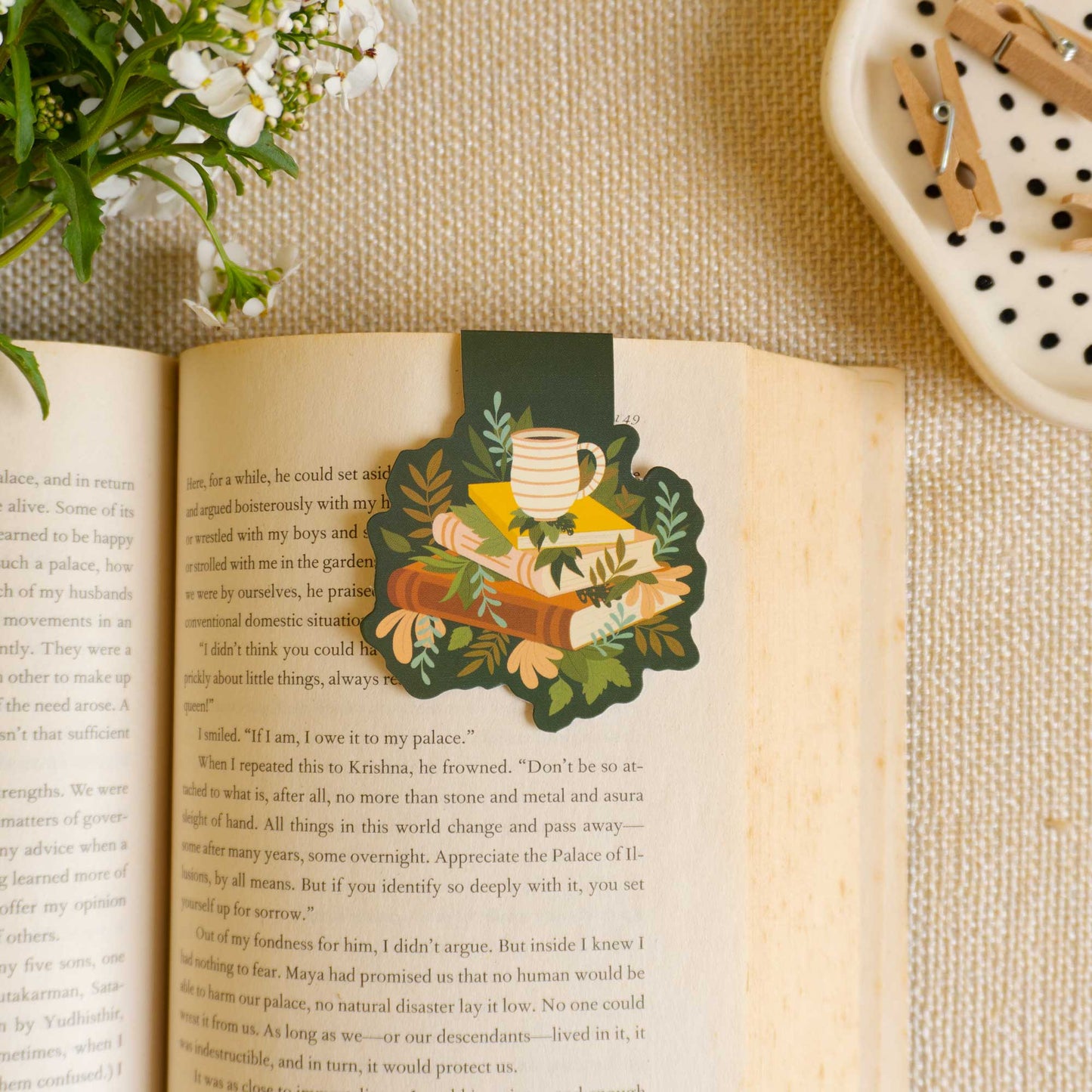 Mugful of Stories Magnetic Bookmark