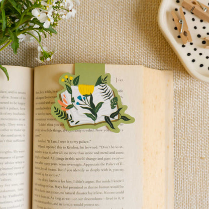 Petals and Pages Magnetic Bookmark