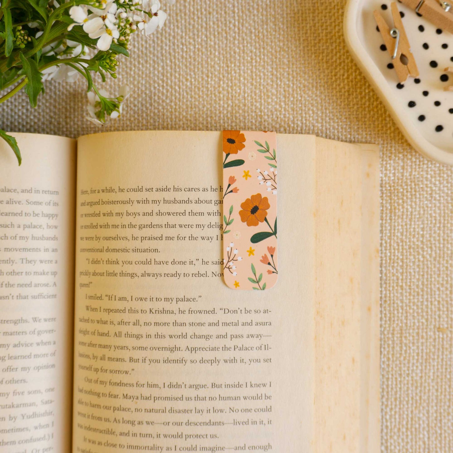 Blossom Blush Magnetic Bookmark