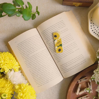 Sunflower Magnetic Bookmark