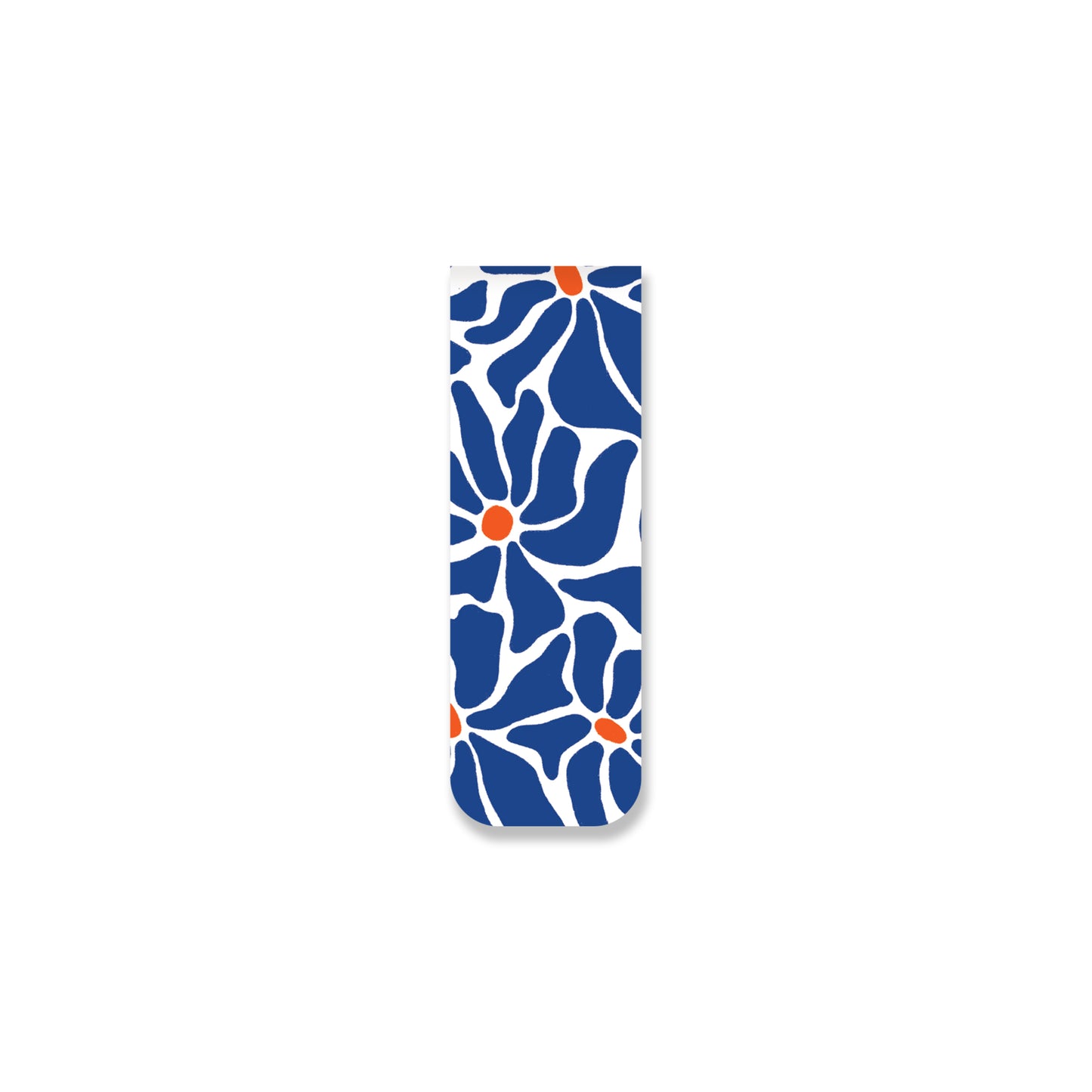Indigo Blooms Magnetic Bookmark