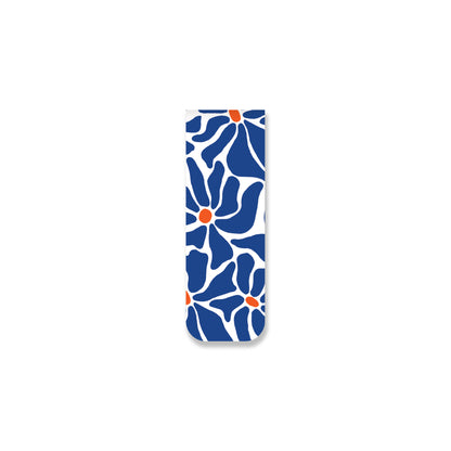 Indigo Blooms Magnetic Bookmark