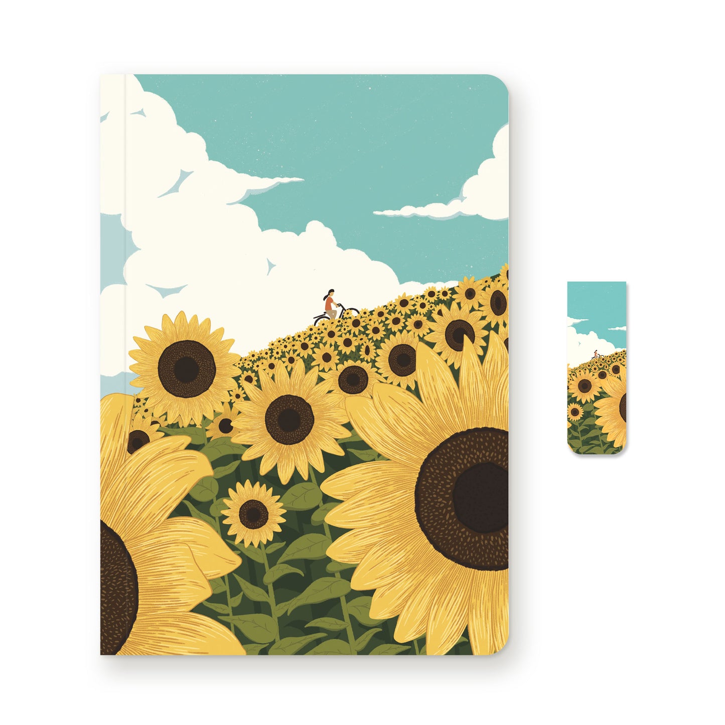 Sunflower Skies Daily Journal Notebook