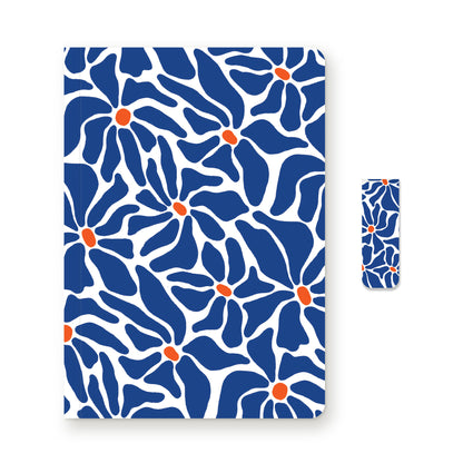 Indigo Blooms Daily Journal Notebook