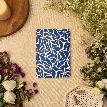 Indigo Blooms Daily Journal Notebook