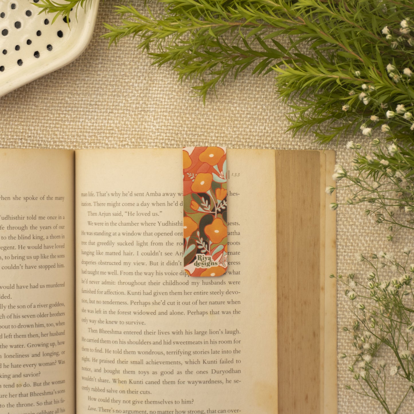 Autumn Bloom Magnetic Bookmark