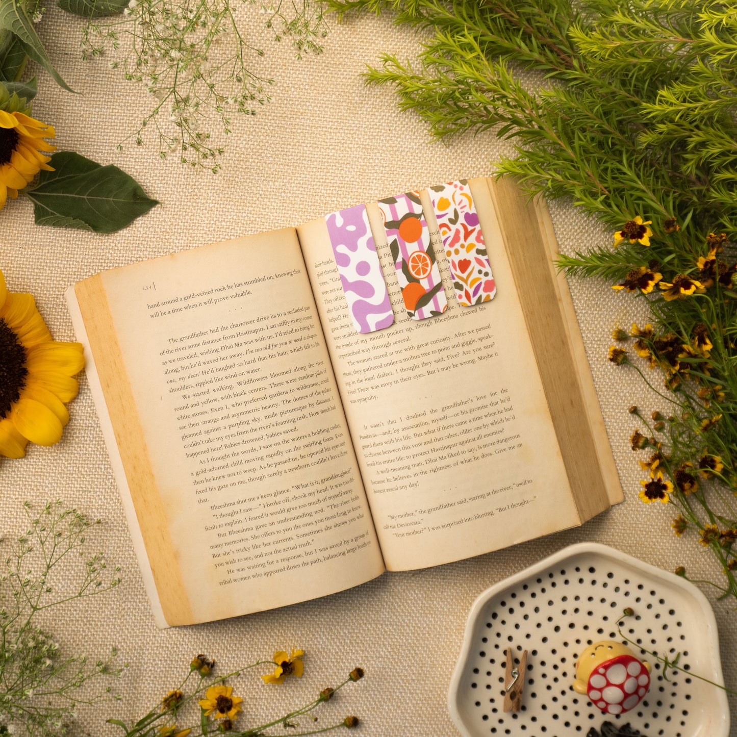 Colour Crush Set of 3 Magnetic Bookmarks