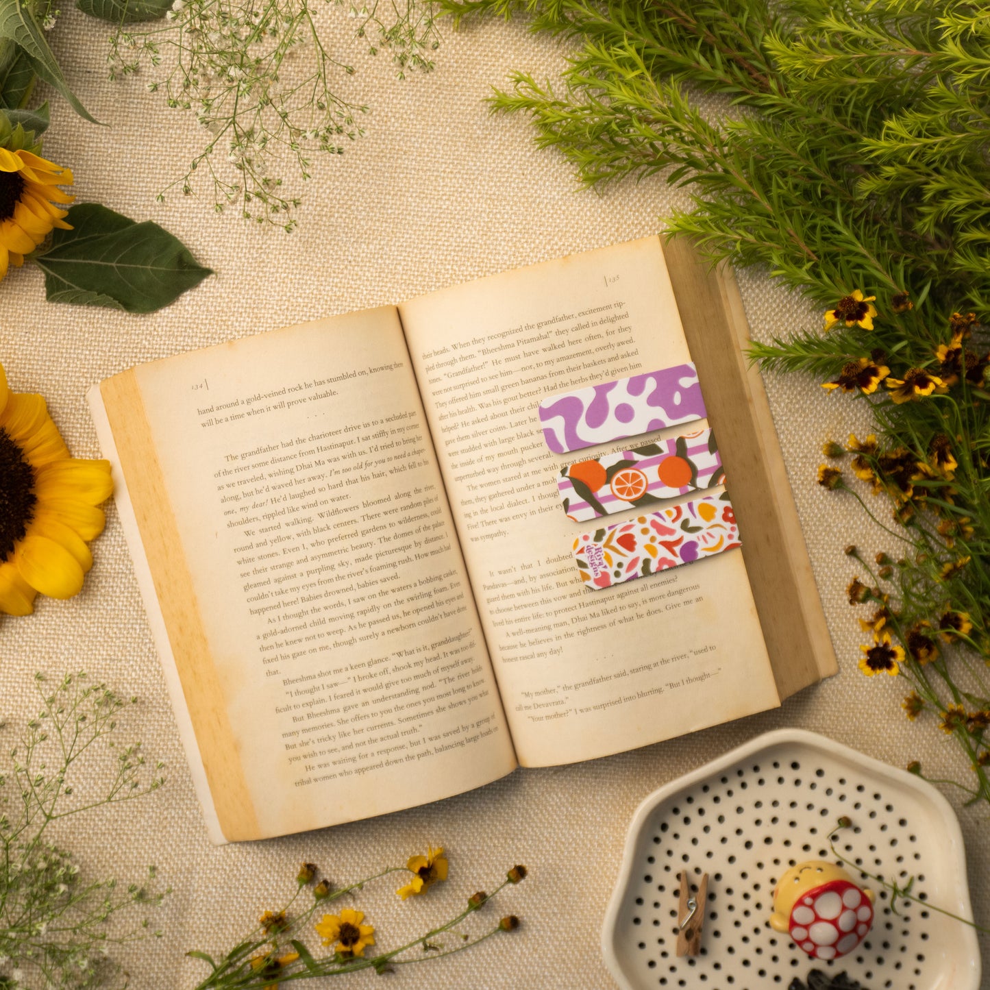 Colour Crush Set of 3 Magnetic Bookmarks