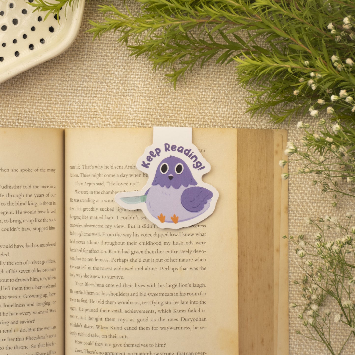 Read Relax Repeat Set of 3 Magnetic Bookmarks