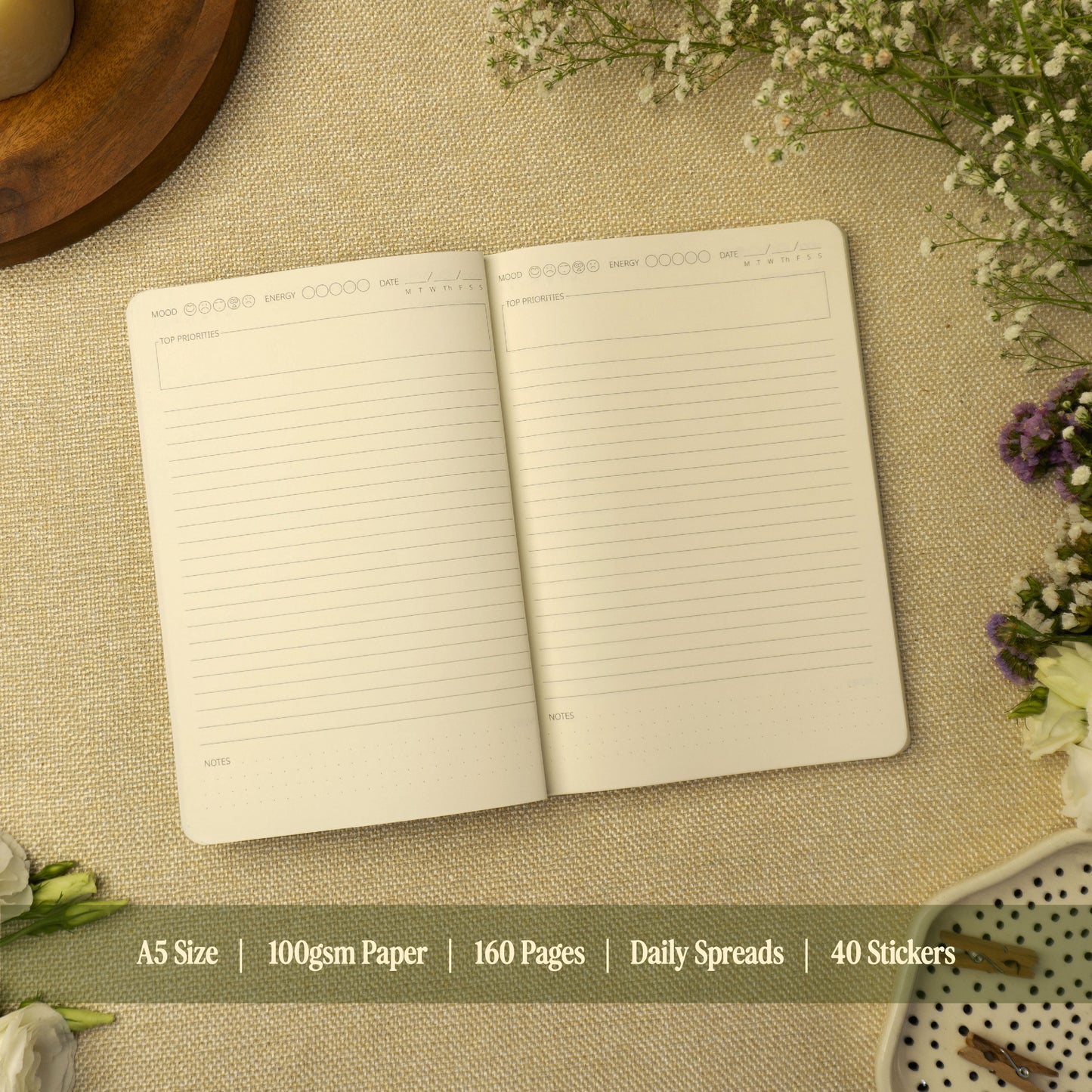 Trust The Process Daily Journal Notebook