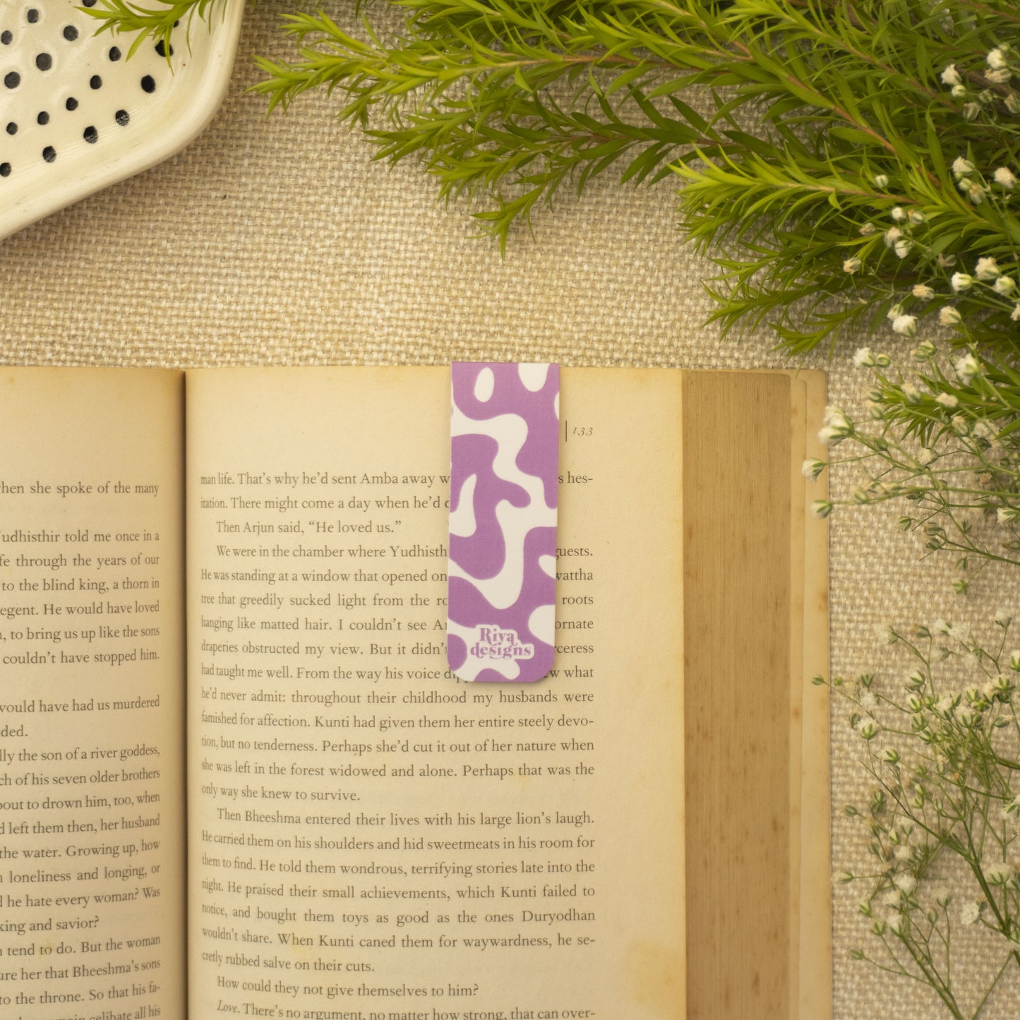 Lilac Haze Magnetic Bookmark