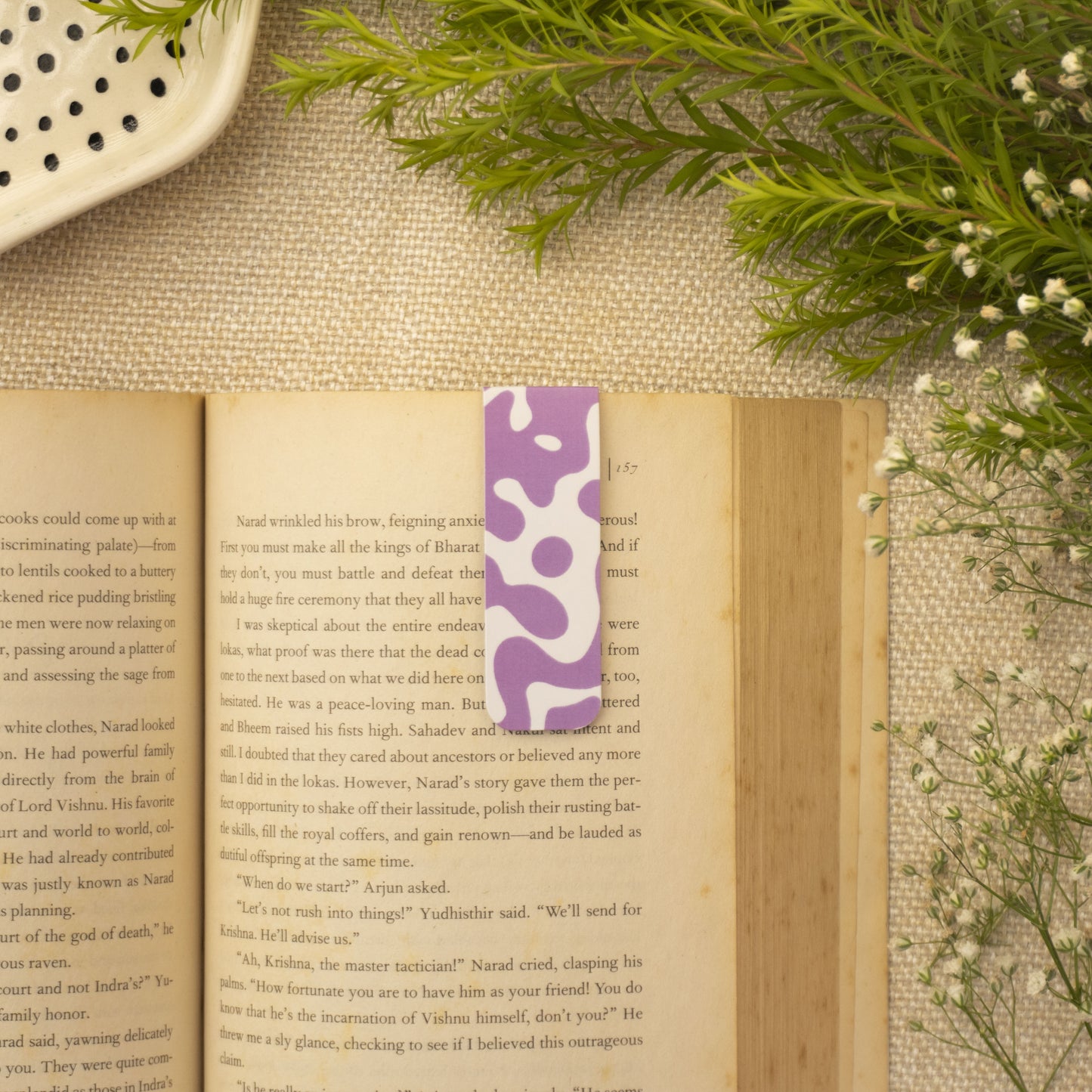 Lilac Haze Magnetic Bookmark