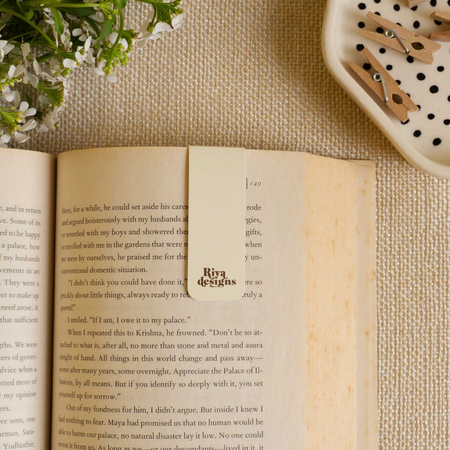You Fell Asleep Here Magnetic Bookmark – Riya Designs