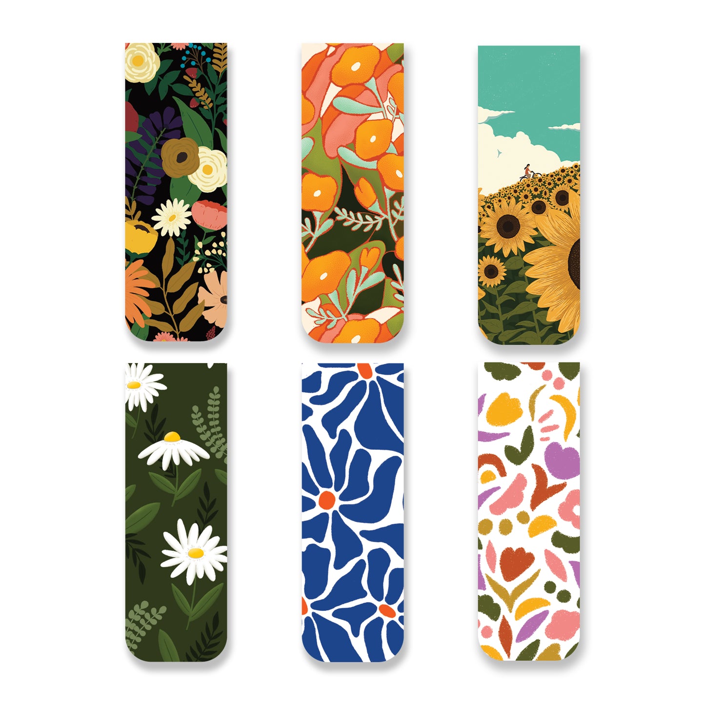 Garden Stories Set of 6 Magnetic Bookmarks