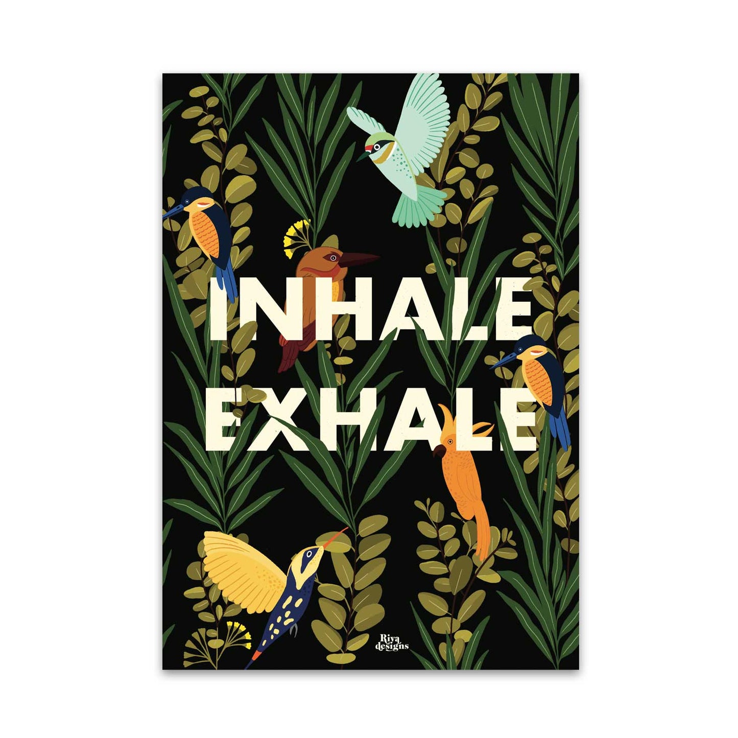 Inhale Exhale Art Print
