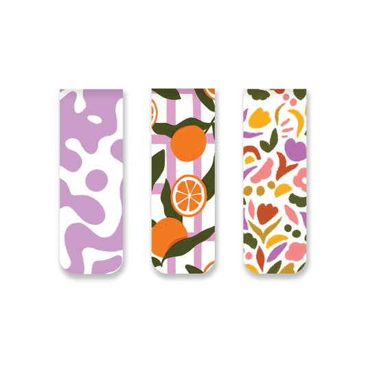 Colour Crush Set of 3 Magnetic Bookmarks