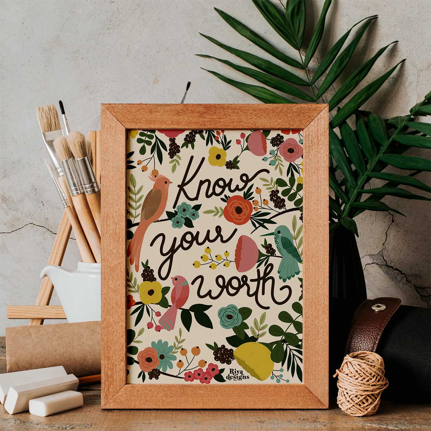 Know Your Worth Art Print