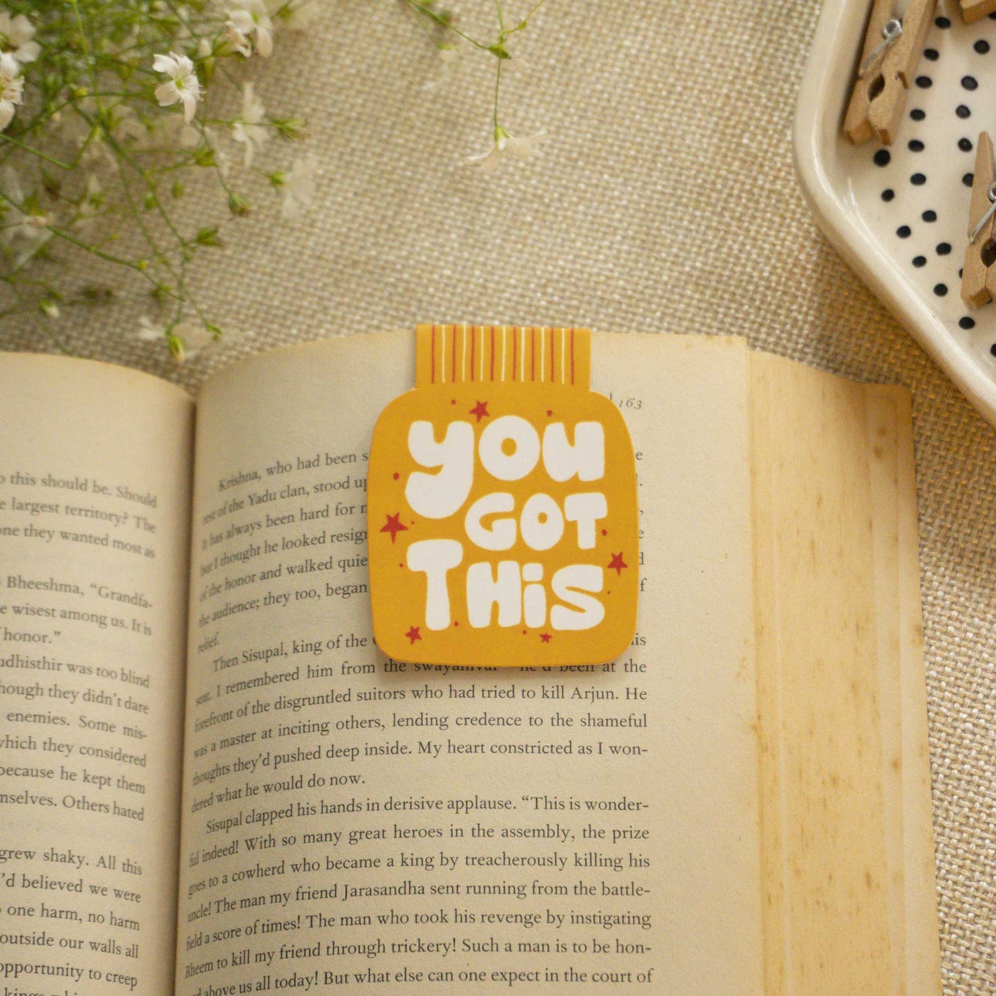 Laugh & Love Set of 10 Magnetic Bookmarks